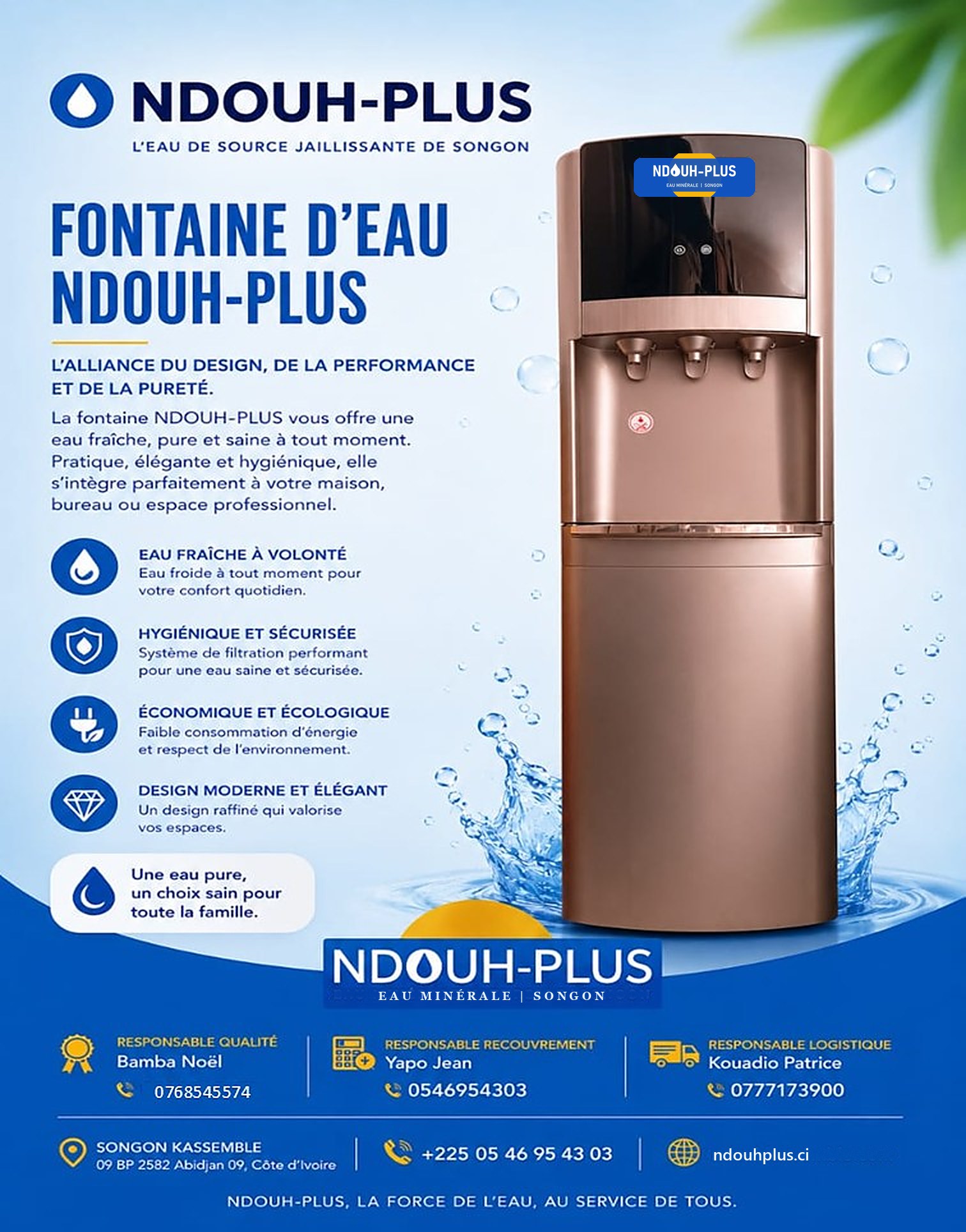 Fontaine d'eau NDOUH-PLUS