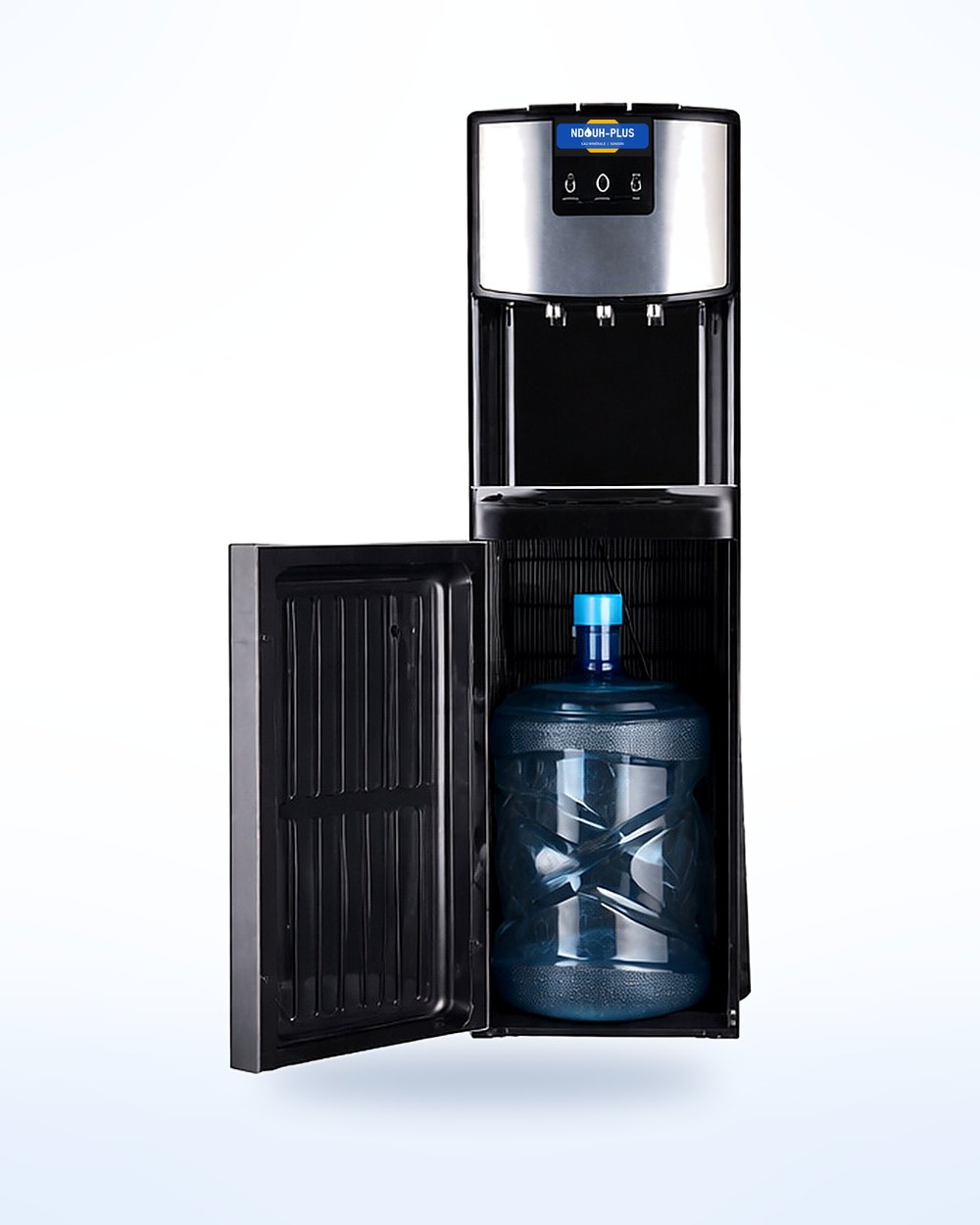 Chargement par le bas, noir et inox